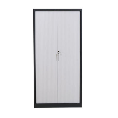 Tambour Door Metal Shelf Cabinet With Plastic Roller Shutter Doors