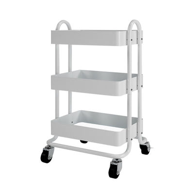 3 Tiers Rolling Utility 4 Caster Kitchen Storage Trolley