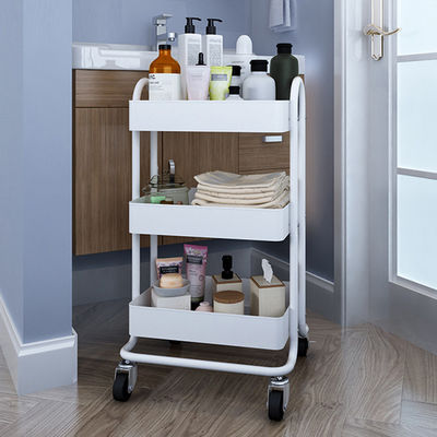 3 Tiers Rolling Utility 4 Caster Kitchen Storage Trolley
