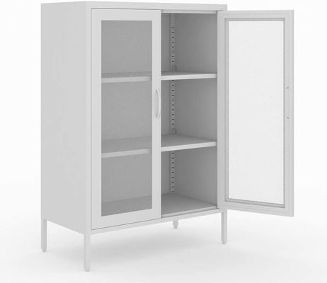 Steel Mesh Door Dining Room Storage Cupboard Half Height Storage Lcoker