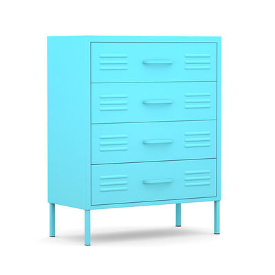4 Drawers Home Use Metal Storage Half Height Locker With Stand Leg