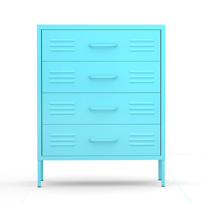 4 Drawers Home Use Metal Storage Half Height Locker With Stand Leg