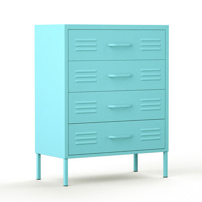 4 Drawers Home Use Metal Storage Half Height Locker With Stand Leg