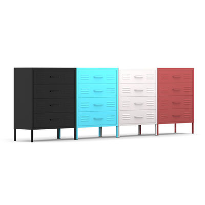4 Drawers Home Use Metal Storage Half Height Locker With Stand Leg