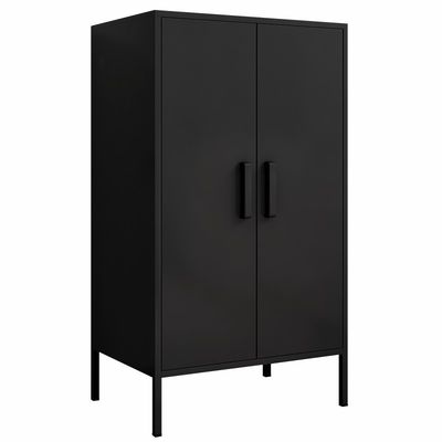 Bedroom two Metal Doors home Half Height Storage Locker With Foot