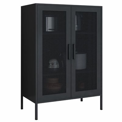 Double Metal Mesh Door 1015x800x400mm Half Height Locker For Home Use