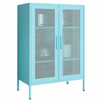 Double Metal Mesh Door 1015x800x400mm Half Height Locker For Home Use