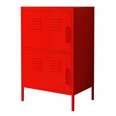 High Stand Leg Two Doors Vertical Steel Half Height Locker Cabinet For Home