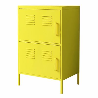 High Stand Leg Two Doors Vertical Steel Half Height Locker Cabinet For Home