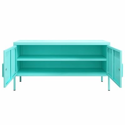 High Leg Double Door half height TV Stand Storage Cabinet for home use