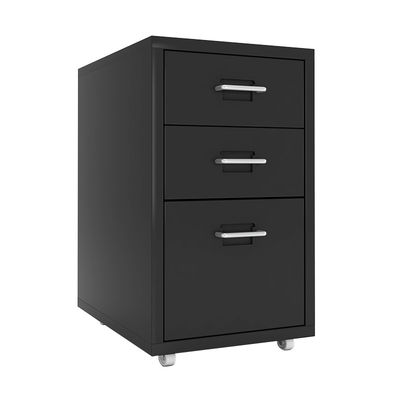 Three Drawers Mobile H485mm HELMER Drawer Unit On Castors