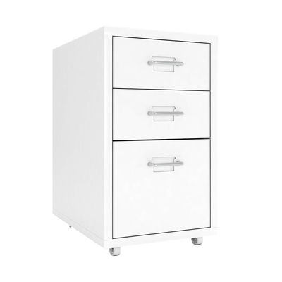 Three Drawers Mobile H485mm HELMER Drawer Unit On Castors