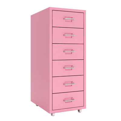 HELMER Colorful Movable 6 Drawers Storage Drawer Cabinet