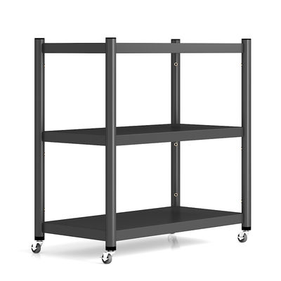Kitchen Appliances Black Round Tube 3 Tier Metal Storage Rack