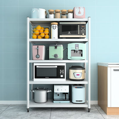Multi Size Five Layers White Movable Steel Shelf Rack