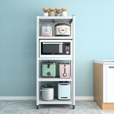 Multi Size Five Layers White Movable Steel Shelf Rack