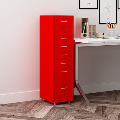 White Storage Metal Organization 8 Drawer Flat File Cabinet