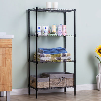 Basics 4 Tiers Adjustable Heavy Duty Organizer Steel Shelf Rack