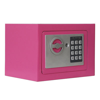 Electronic Digital Hot Pink Steel Security Safe Box With Lock