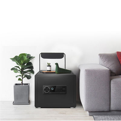 Office Digital Keyboard Cabinet Black Security Box With Fingerprint Lock