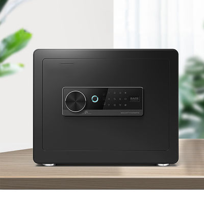 Office Digital Keyboard Cabinet Black Security Box With Fingerprint Lock