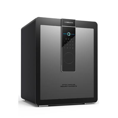 Brown Digital Keypad Fingerprint Security Safe With Large Store Space