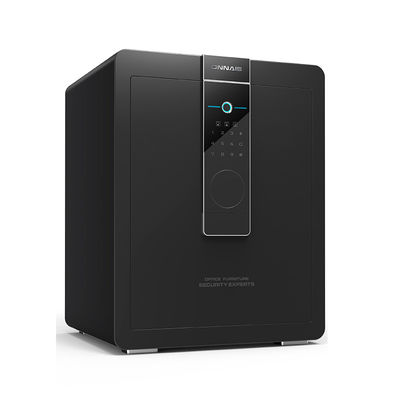 Brown Digital Keypad Fingerprint Security Safe With Large Store Space