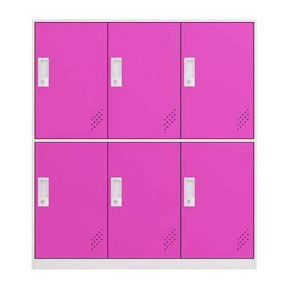Small Size School Metal Storage 6 Door Locker Cabinet For Kids