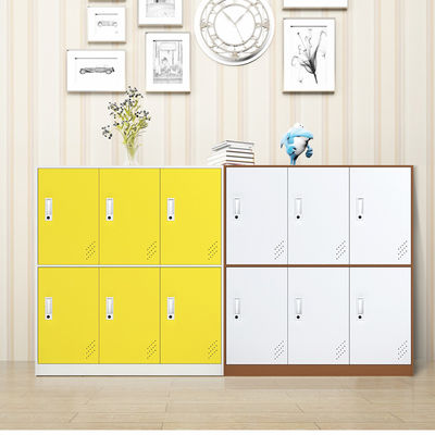 Small Size School Metal Storage 6 Door Locker Cabinet For Kids