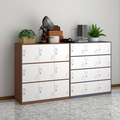 9 Doors Metal Storage Bags Cabinet Steel Half Height Locker Home Office