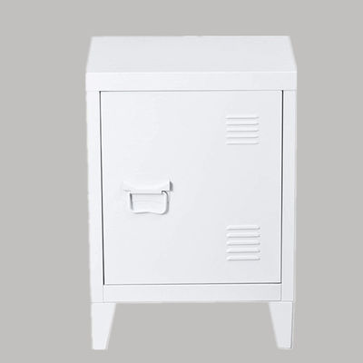 Office File Storage 2 Shelves Detachable 4 Legs Metal Locker Side Table