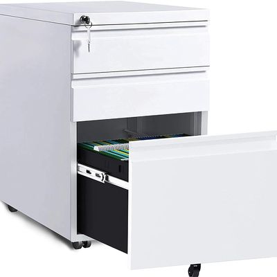 Mobile Printer Stand 3 Drawer Metal File Cabinet For Home Office Organization