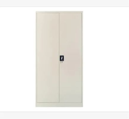 Home Office Steel Cupboard 2 Door Metal File Cabinet With 4 Adjustable Shelves