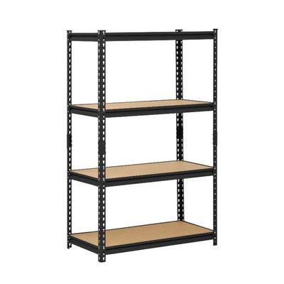 Warehouse Home 5 Shelf Storage Steel Muscle Rack With Wood Layer