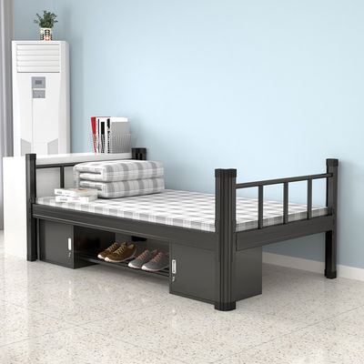 Student Sturdy Metal Frame Bed Premium Steel Slat Support Single Bed