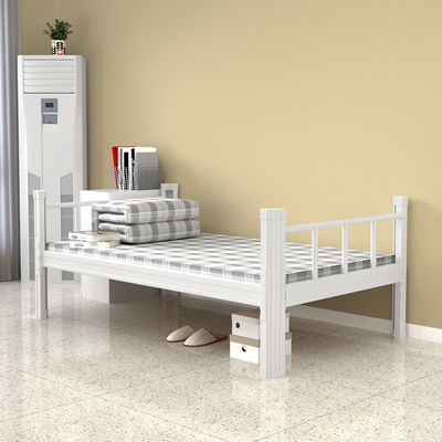 Student Sturdy Metal Frame Bed Premium Steel Slat Support Single Bed