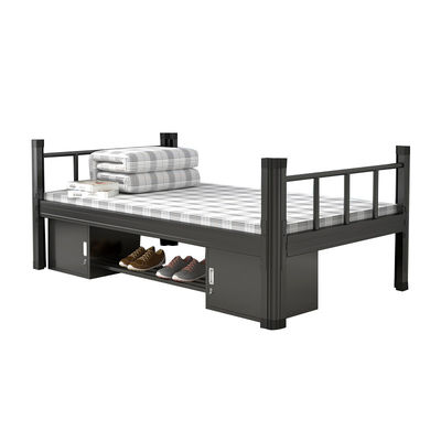 Student Sturdy Metal Frame Bed Premium Steel Slat Support Single Bed