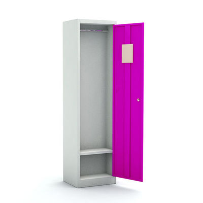 Large Steel Single Tier School Metal Storage Locker Free Standing