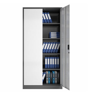 Locking Doors &amp; Adjustable Shelves Steel Utility Cabinets For Office