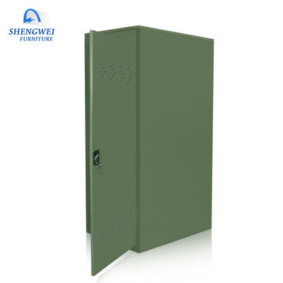 Green Metal Storage Cabinet Verticle Metal Bike Storage Lockers With Lock