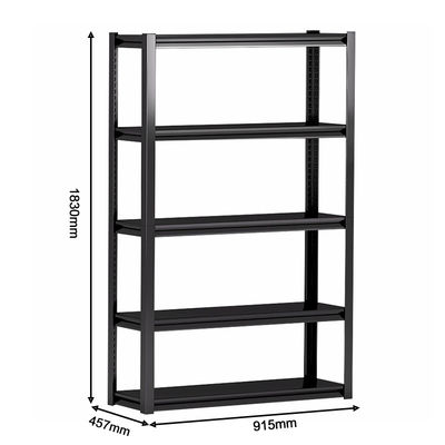5 Tier Metal Shelving Unit Adjustable Garage Storage Rack Shelves