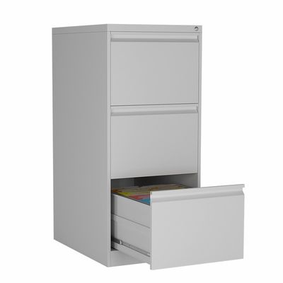 Big Storage Space 3 Drawer Lateral File Cabinet Metal Light Gray
