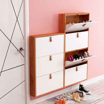 Home 4 Layers Metal Shoe Storage Cabinet Simply Double Colror