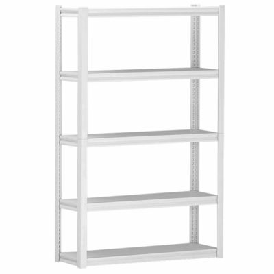 Warehouse Kitchen Living Room 5 Tiers Light Duty Metal Shelving Multipurpose