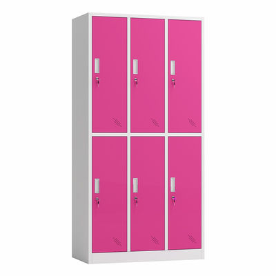6 Door Steel Iron Floor Cabinet Multi Door Storage Locker With 6 Compartments